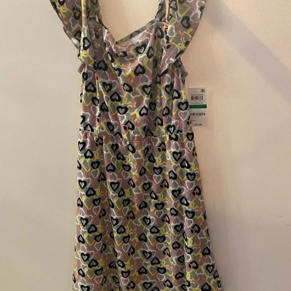 Epic threads Girl size L hearts 💛 dots Dress